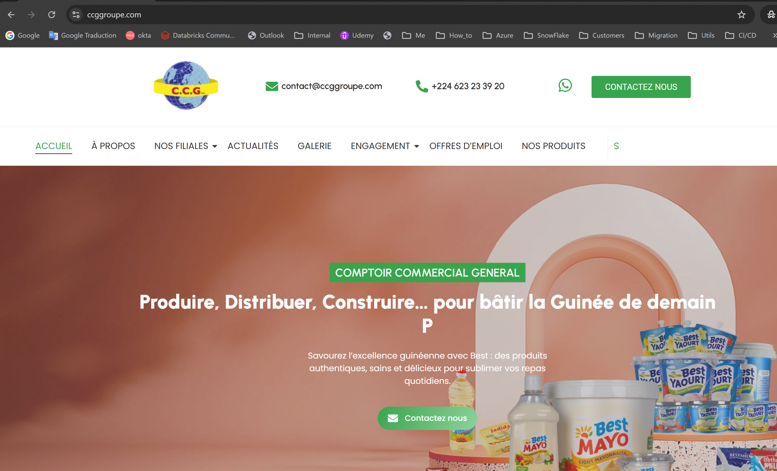 Lancement du site CCG : Une vitrine moderne pour un groupe ambitieux